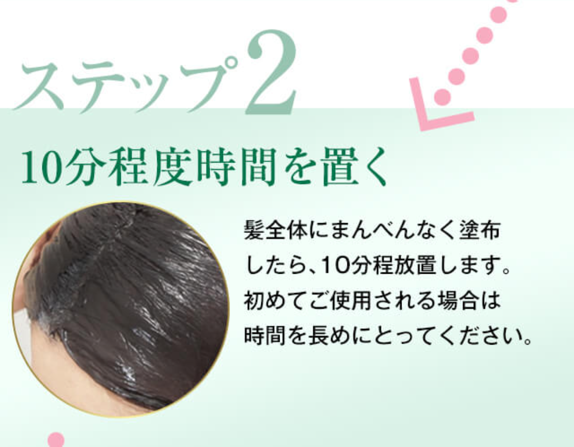 【ステップ2】10分程度時間を置く