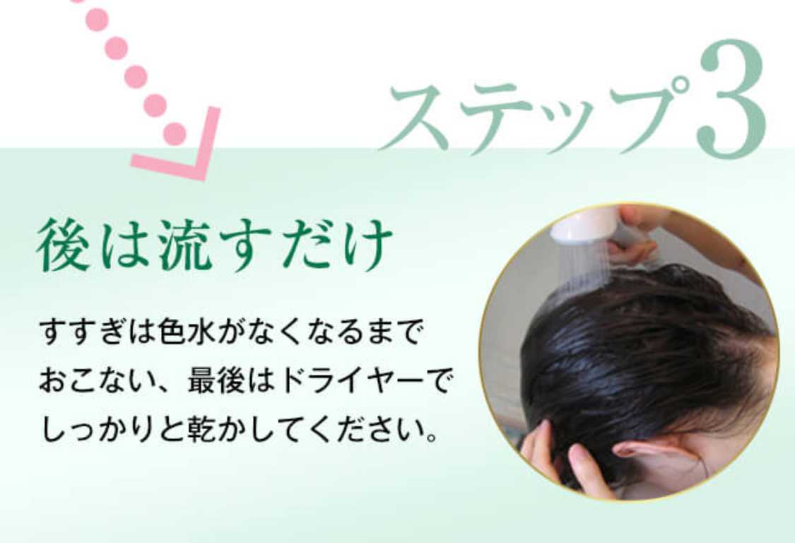 【ステップ3】後は流すだけ